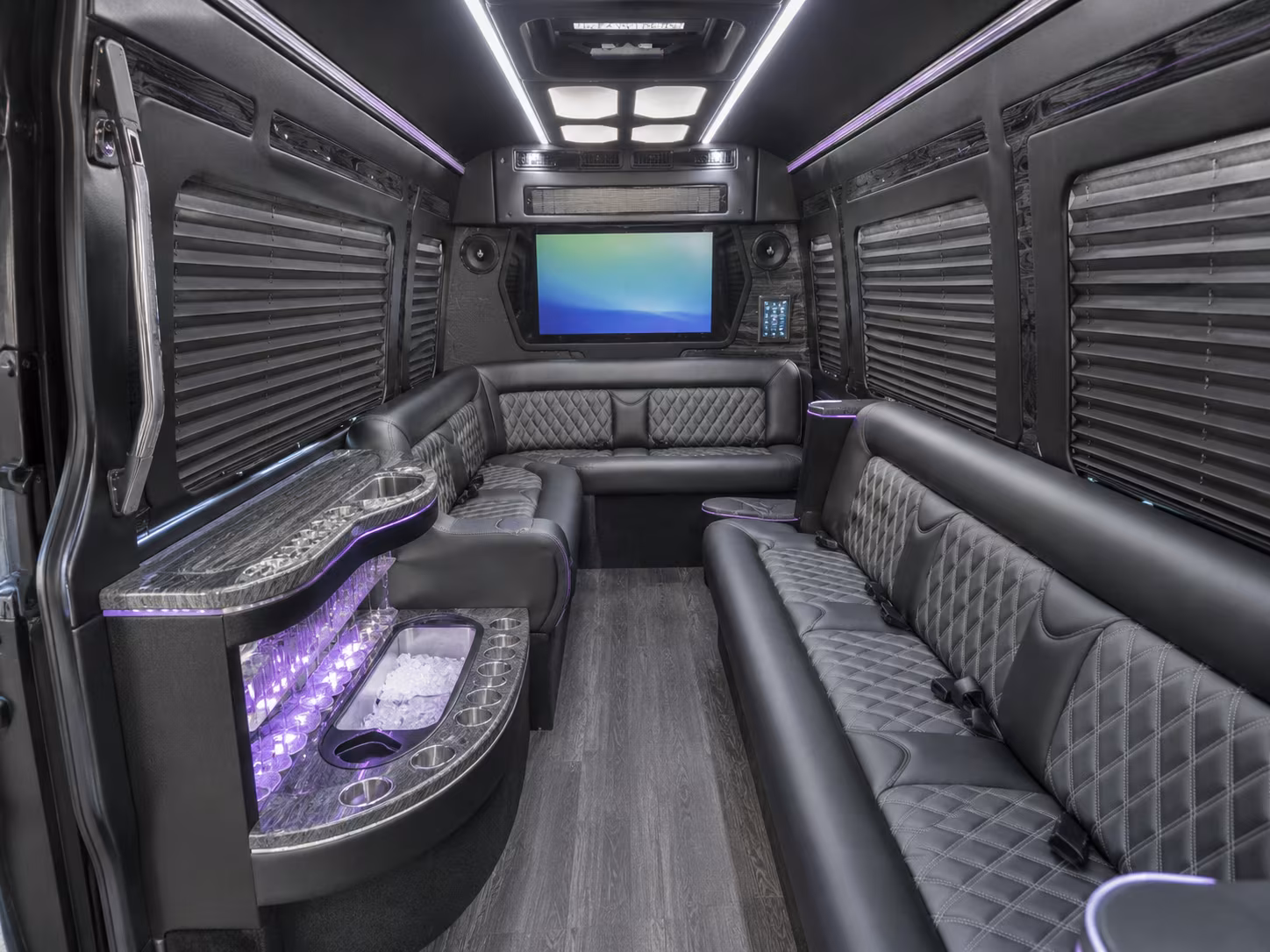 west valley city sprinter limousine inside