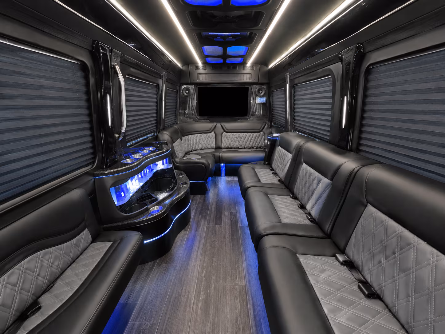 west valley city sprinter limousine interior